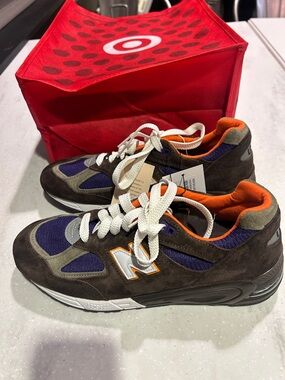 New Balance Men's 990v2 Made in the USA Brown Purple